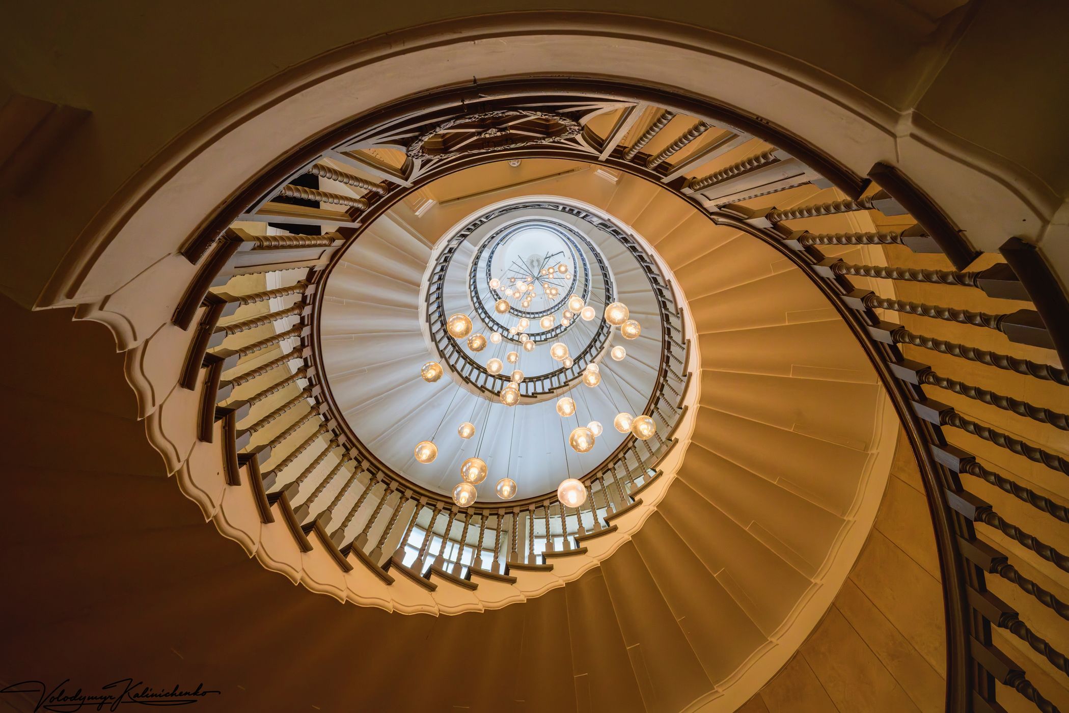 Spiral staircase in Heal & son store, United Kingdom