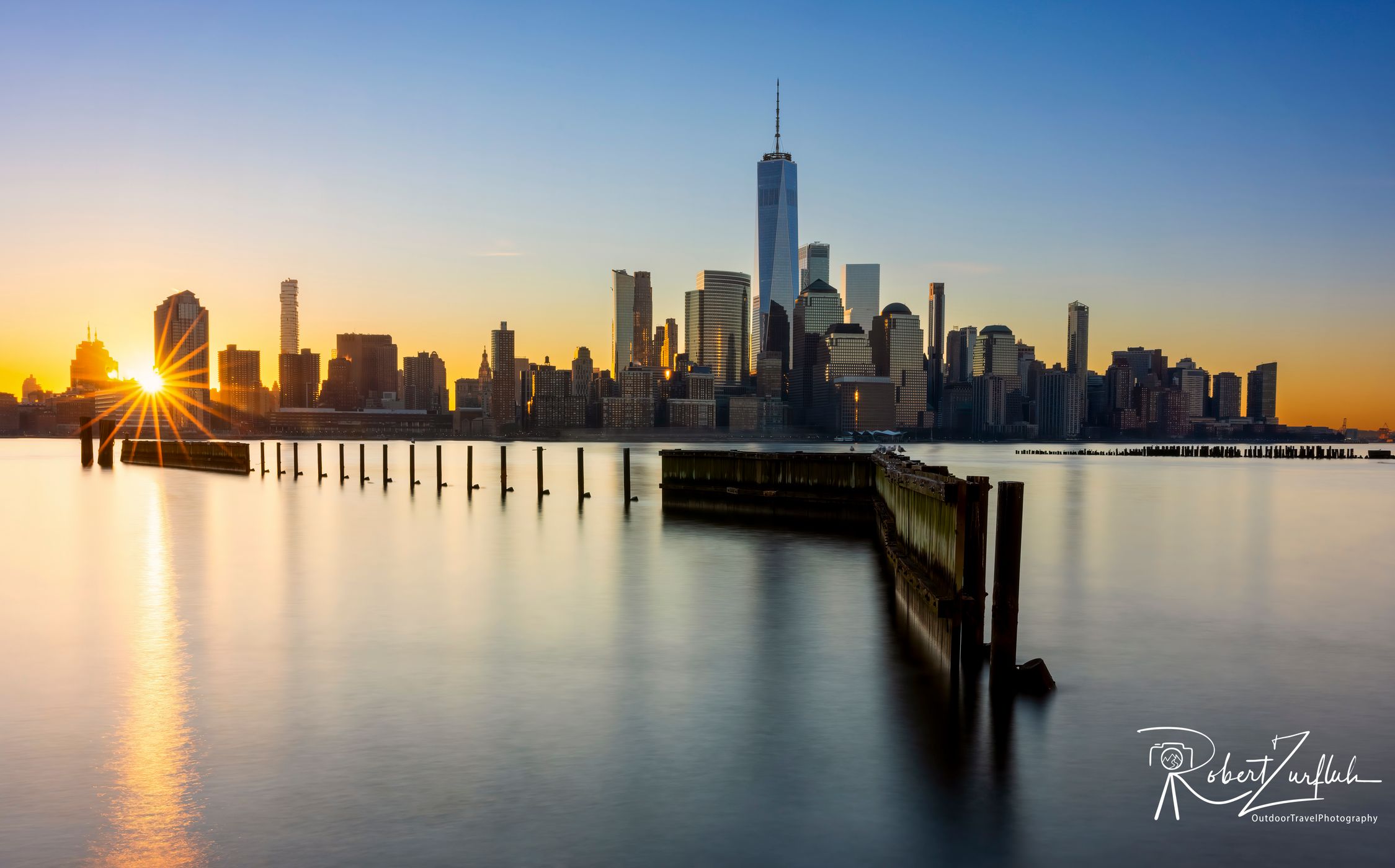 Sunrise at Newport, New York City, USA