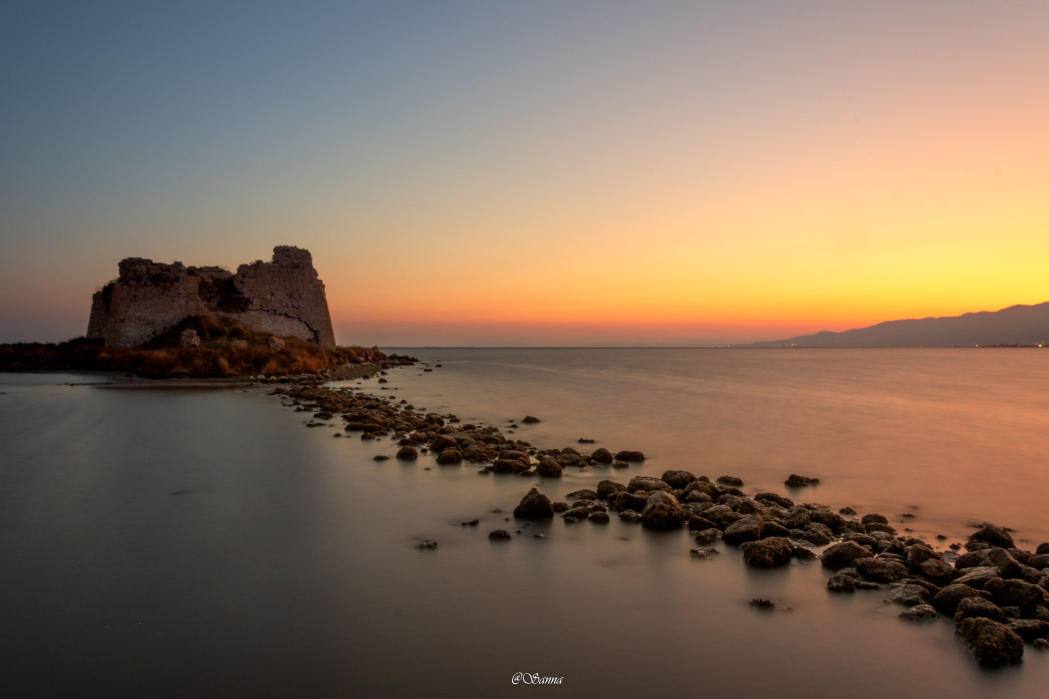 Sunset Torre de Sant Joan, Spain