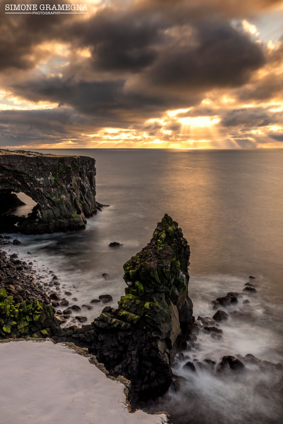 Cliffs at Svörtuloft, Iceland