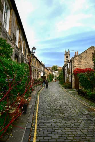 The lovely Circus lane, Edinburgh