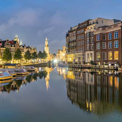 The Muntorren on the Amstel River, Netherlands