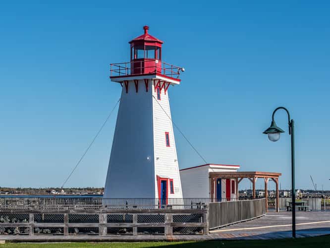 The Old Portage Island lighthouse