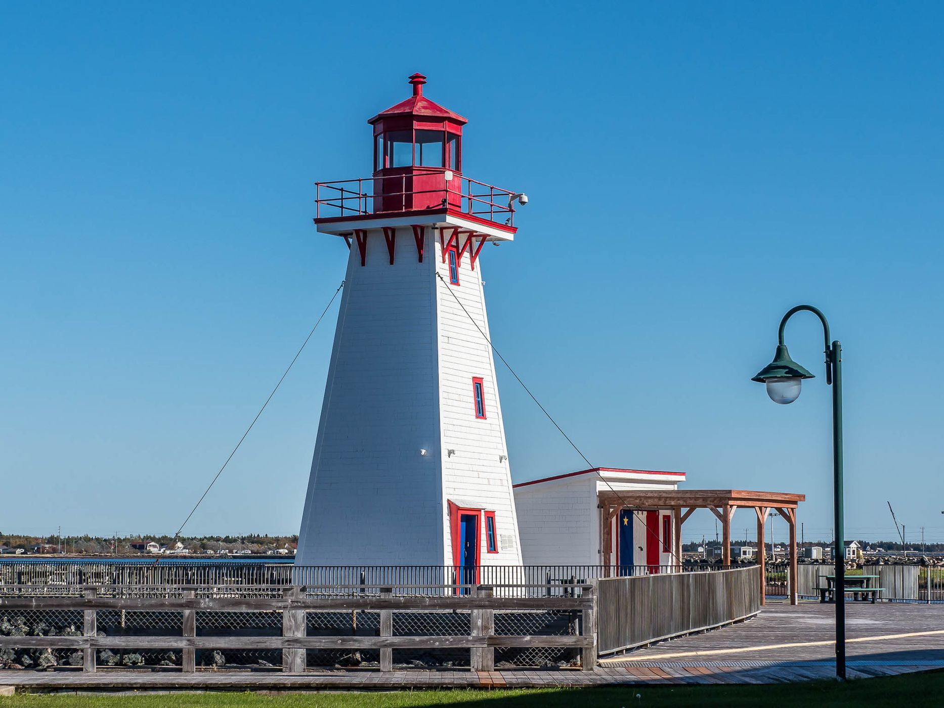 The Old Portage Island lighthouse, Canada