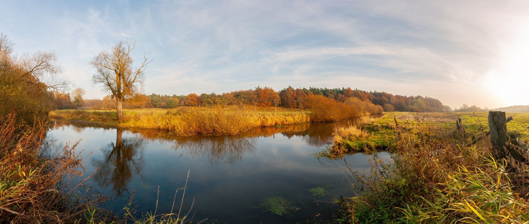 The Oste River near Rockstedt, Germany