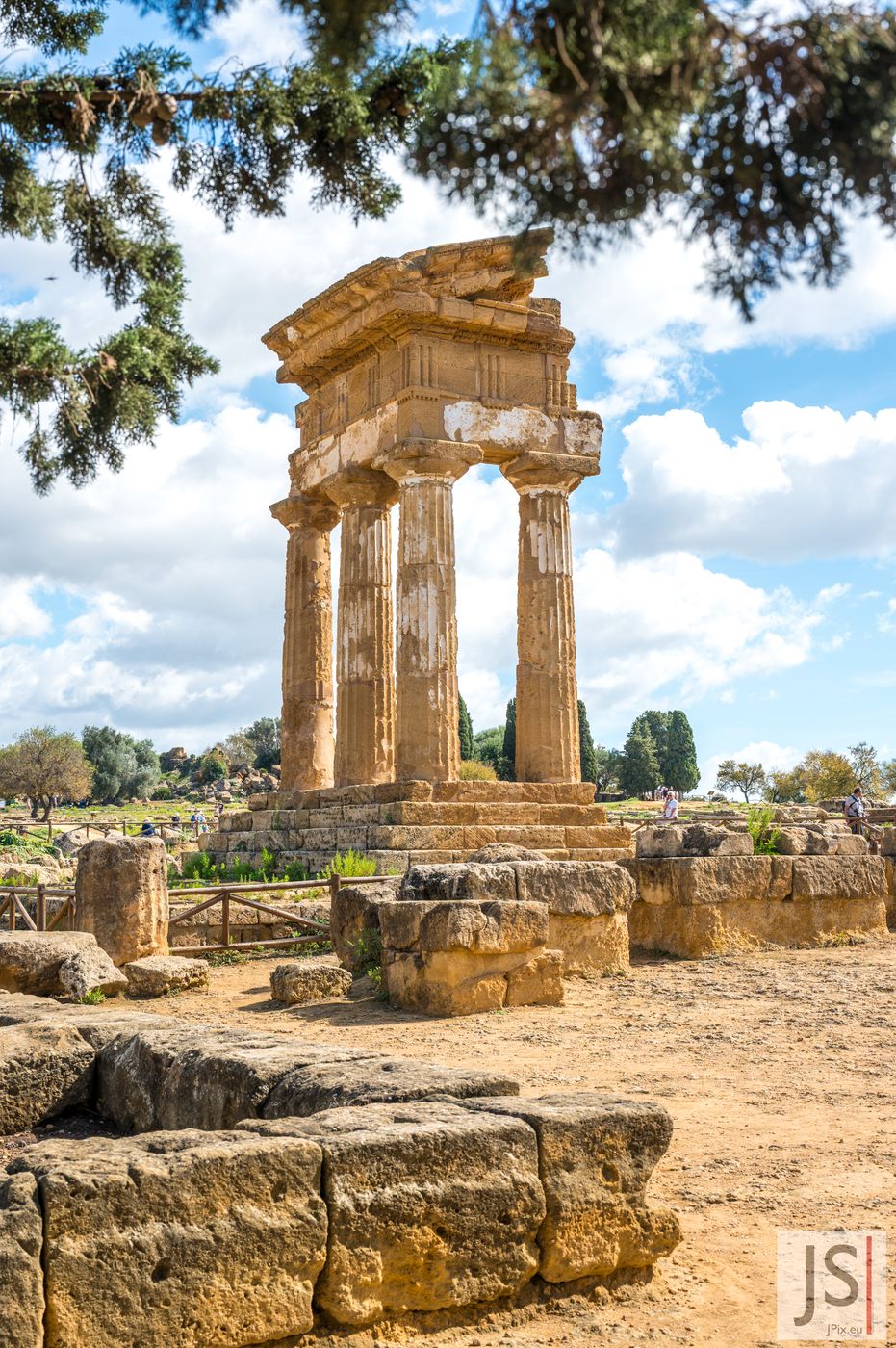 The Temple of Castor and Pollux (Dioscuri), Italy