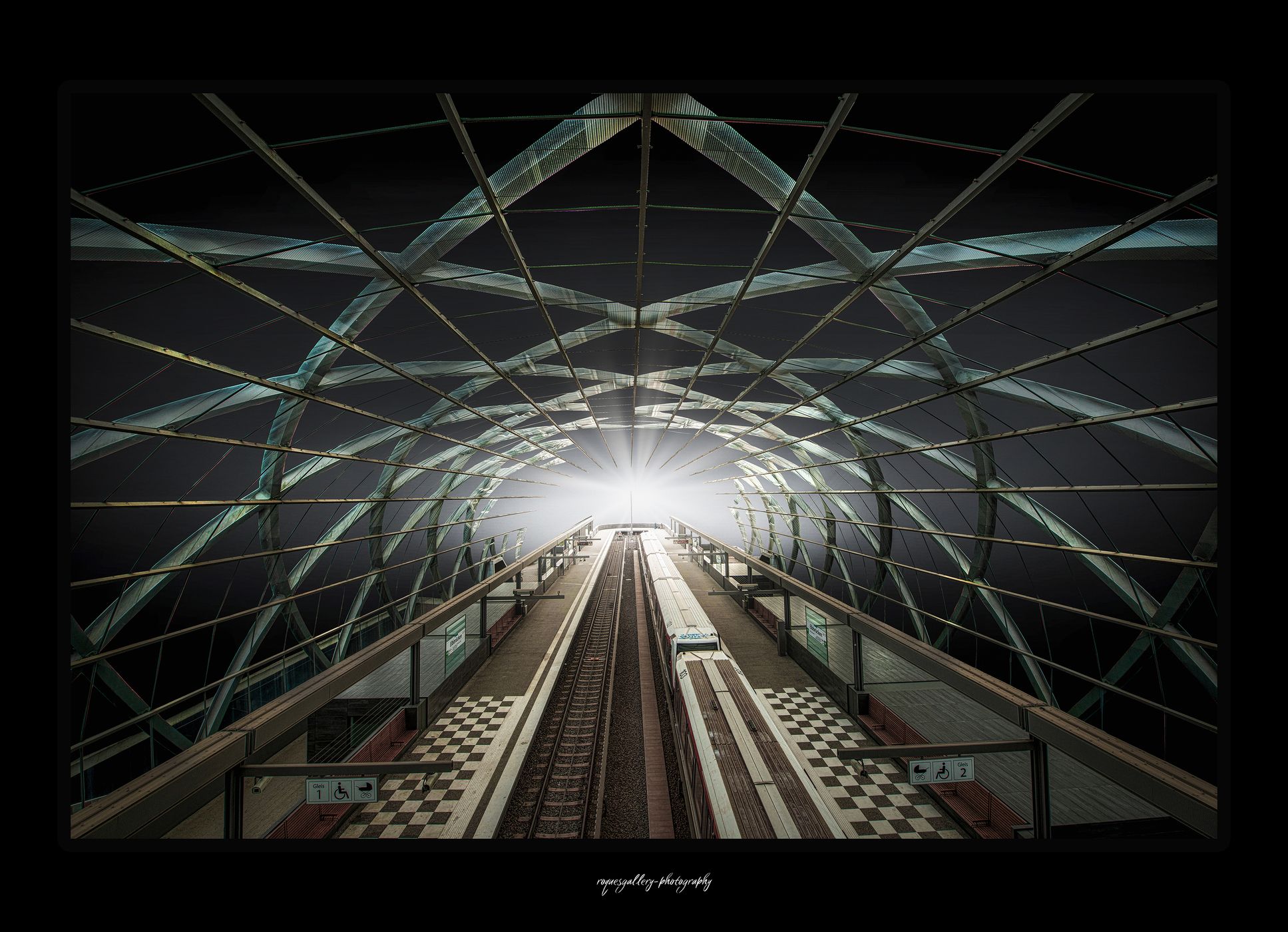 U Bahn station Elbbrücken, Germany