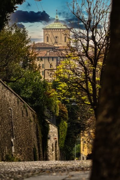 Uno sguardo su Bergamo Alta, Italy