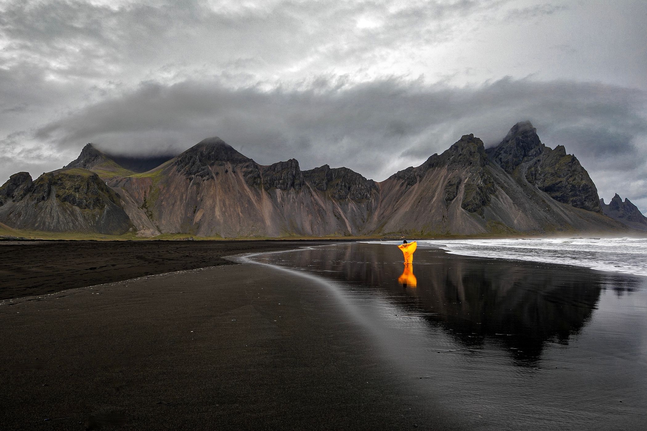 Vestrahorn from the beach, Stokkness, Iceland