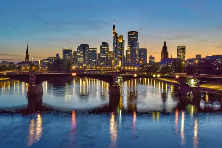 View from the Flößerbrücke, Frankfurt am Main