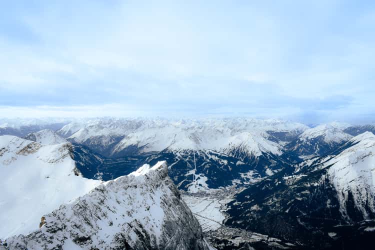 View from the Zugspitze