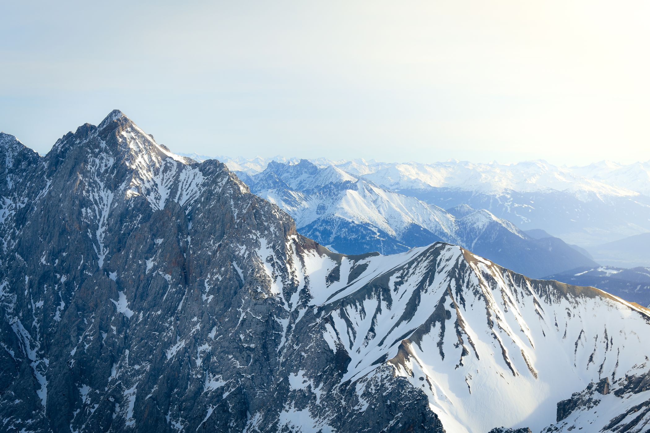 View from the Zugspitze, Germany