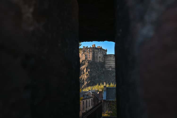View of Edinburgh Castle from Vennel