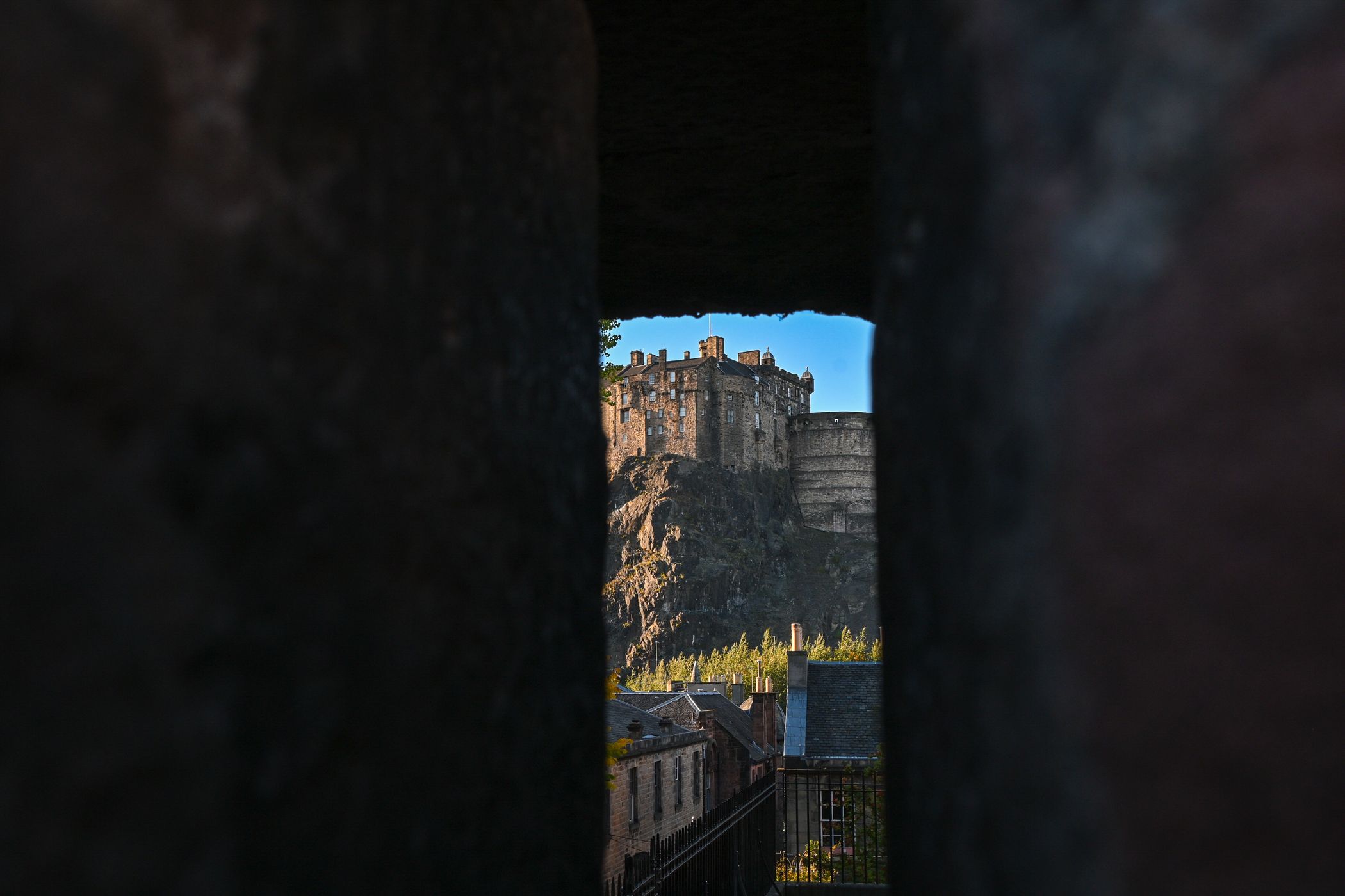 View of Edinburgh Castle from Vennel, United Kingdom