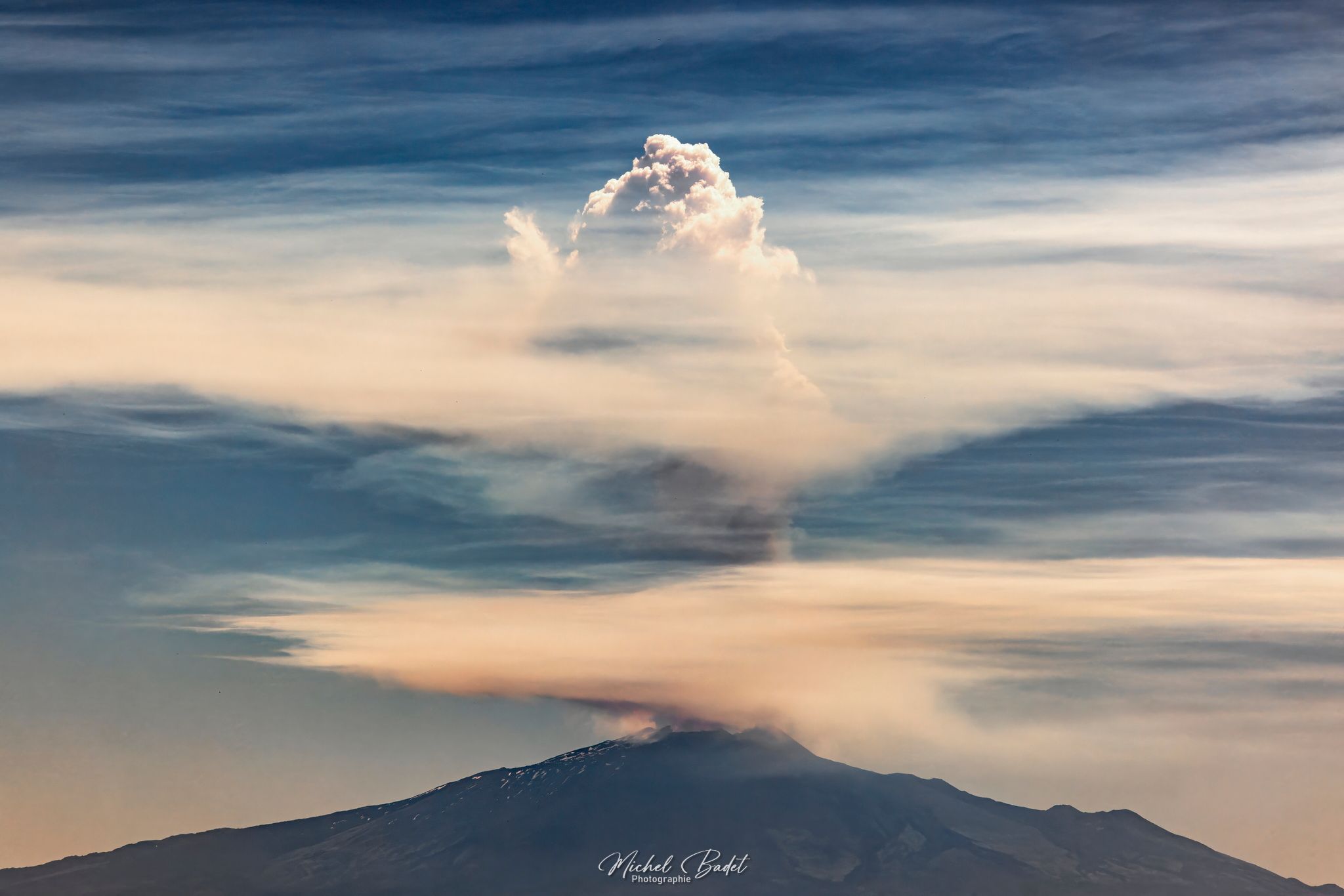 View of ETNA from Enna, Italy