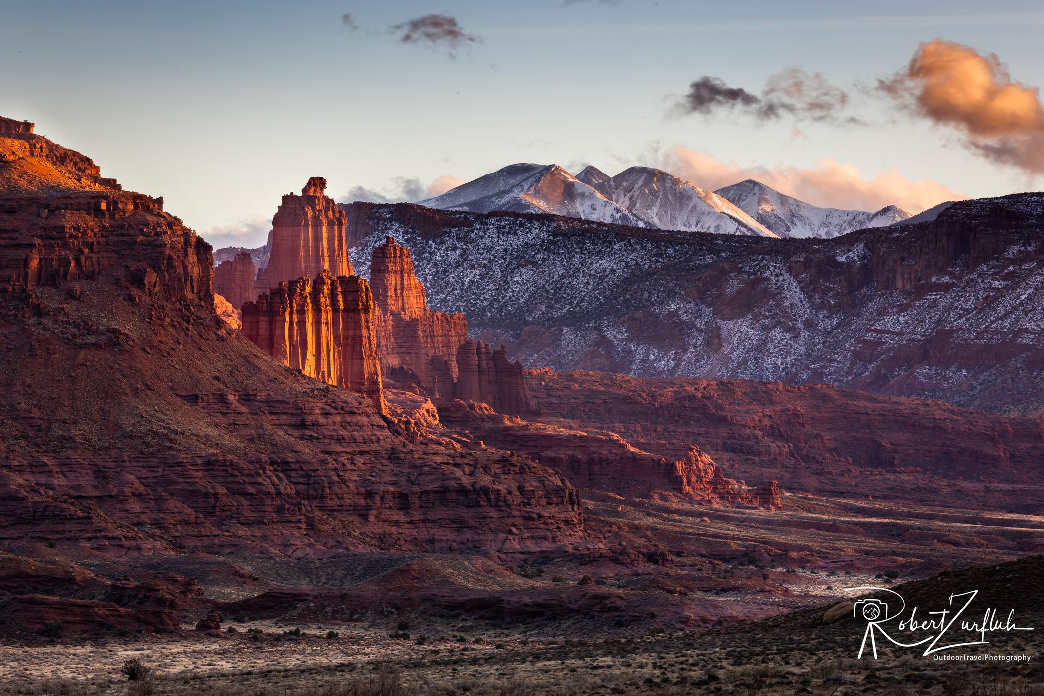 View of Fisher Towers (Southern Utah), USA