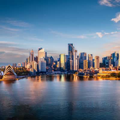 View of Sydney Harbour, Bridge and Opera House, Australia
