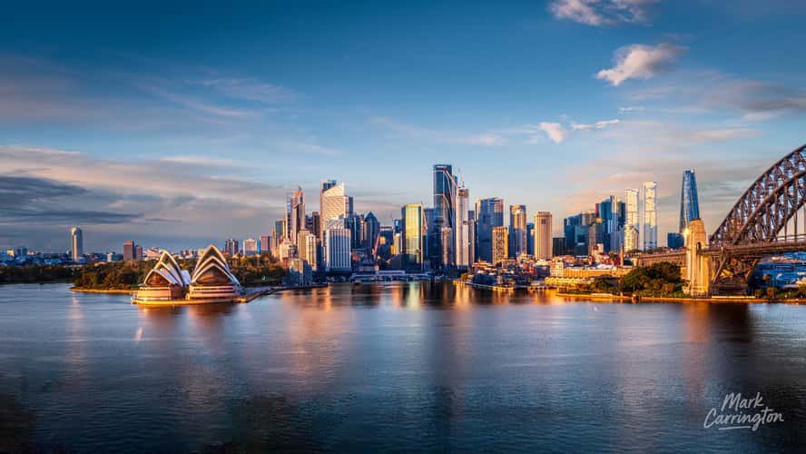 View of Sydney Harbour, Bridge and Opera House