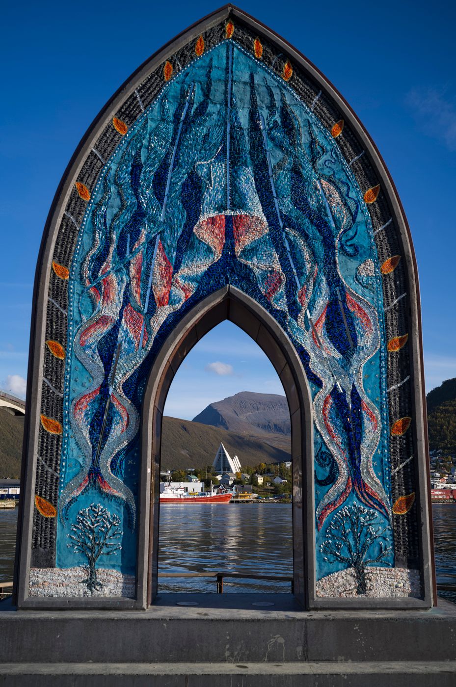 View of the Arctic Cathedral, Norway