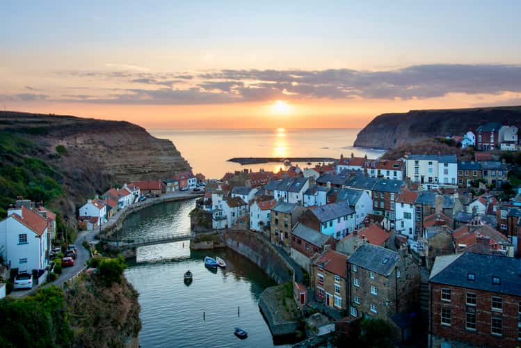 View over Staithes
