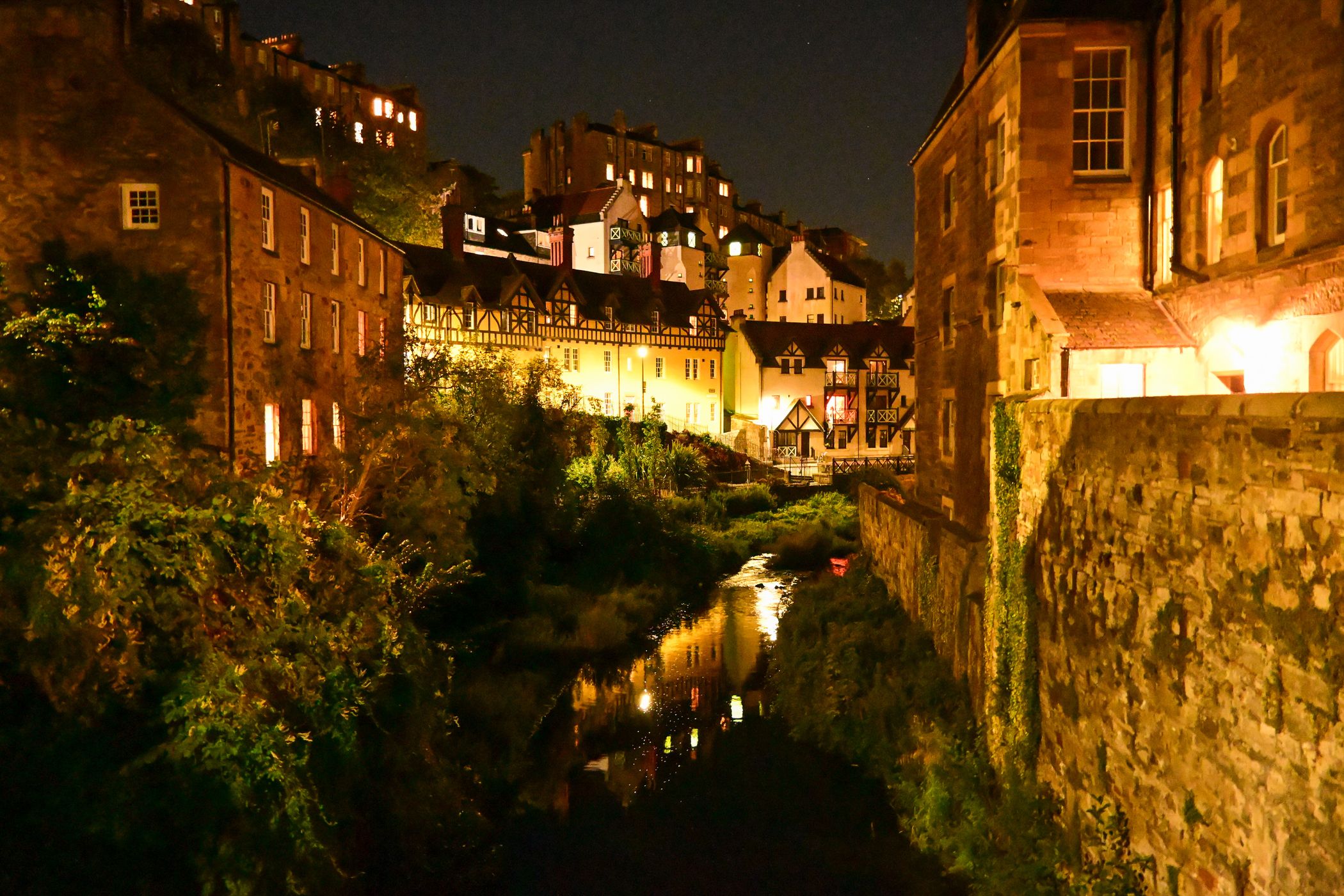 Well Court at Dean Village, Edinburgh, United Kingdom