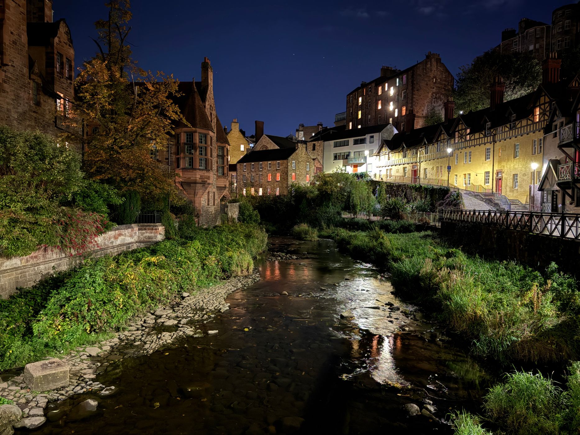 Well Court at Dean Village, Edinburgh, United Kingdom