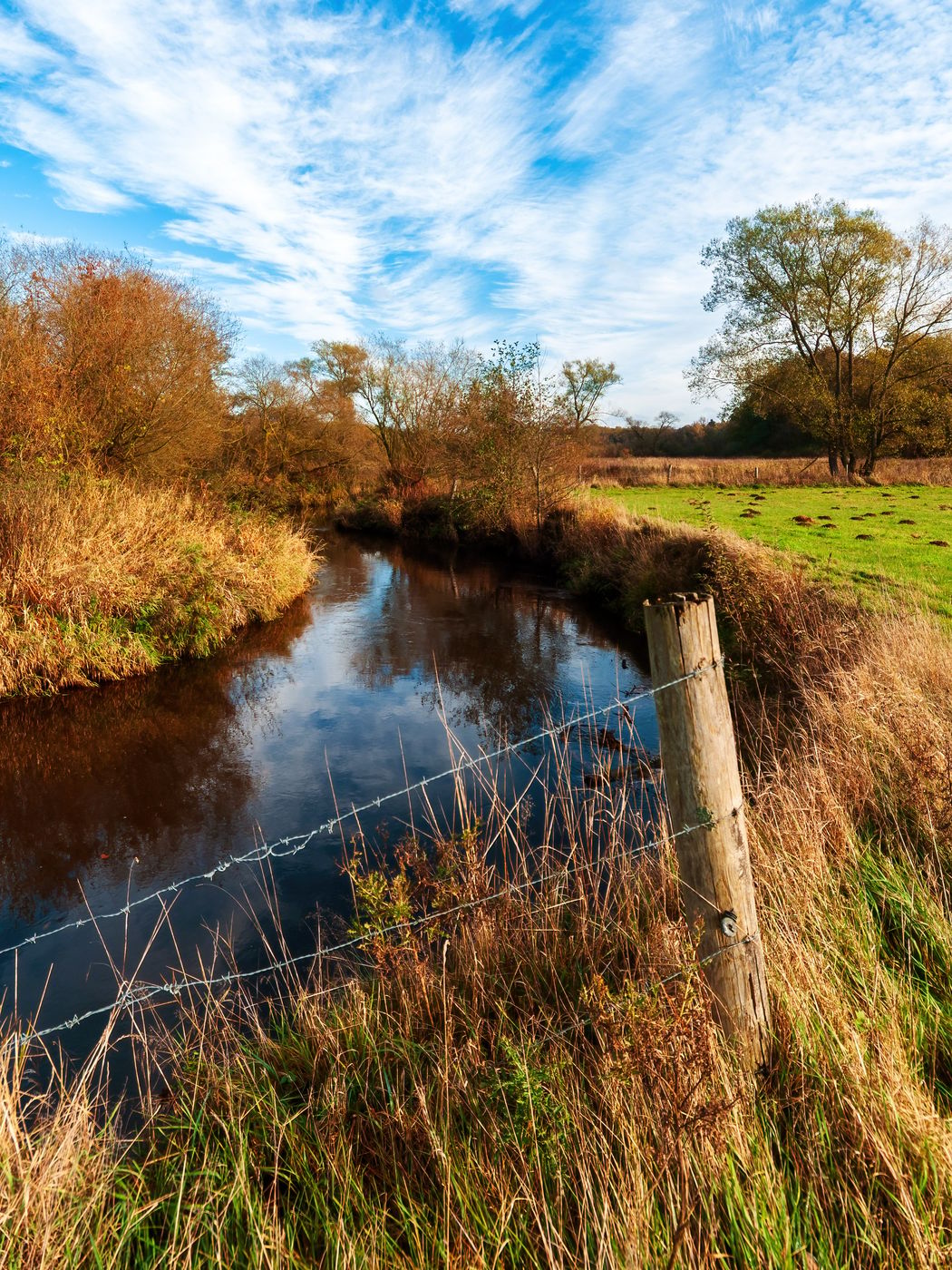 The Wümme near Lauenbrück, Niedersachsen (Lower Saxony), Germany, Germany