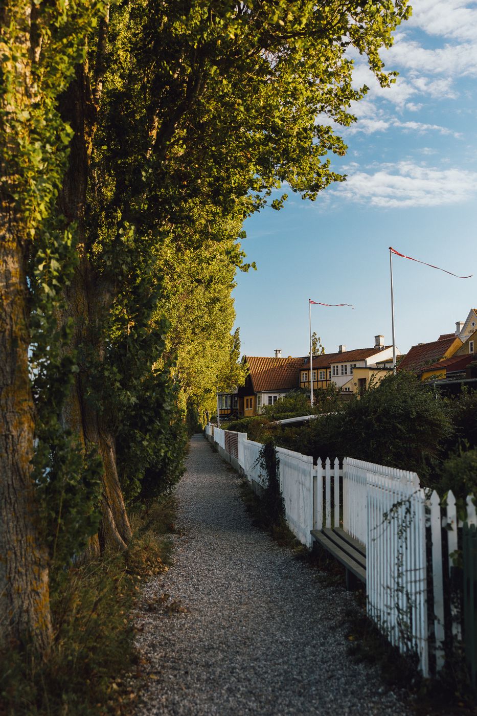 Alley in Aerøskøbing, Aerø, Denmark, Denmark