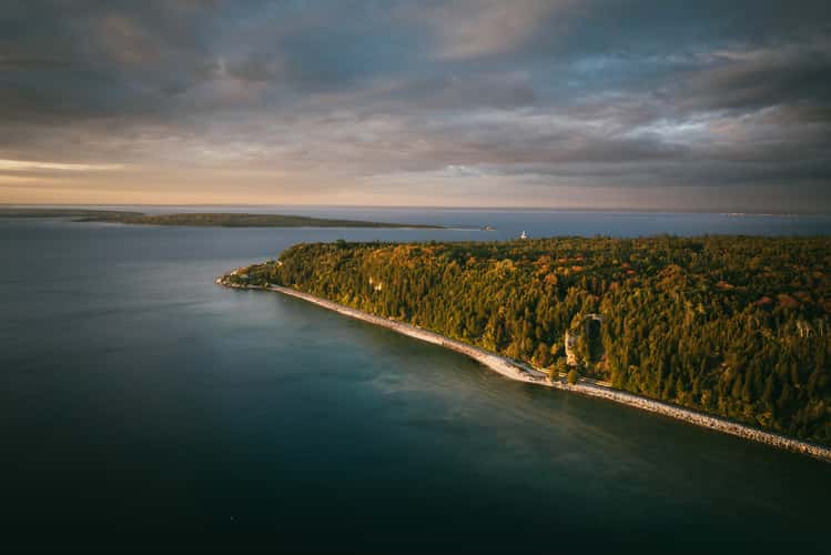 Arch Rock & East Coast, Mackinac Island