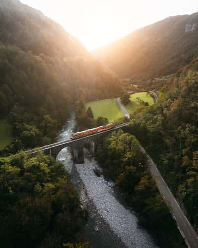 Bača Bridge (Drone)