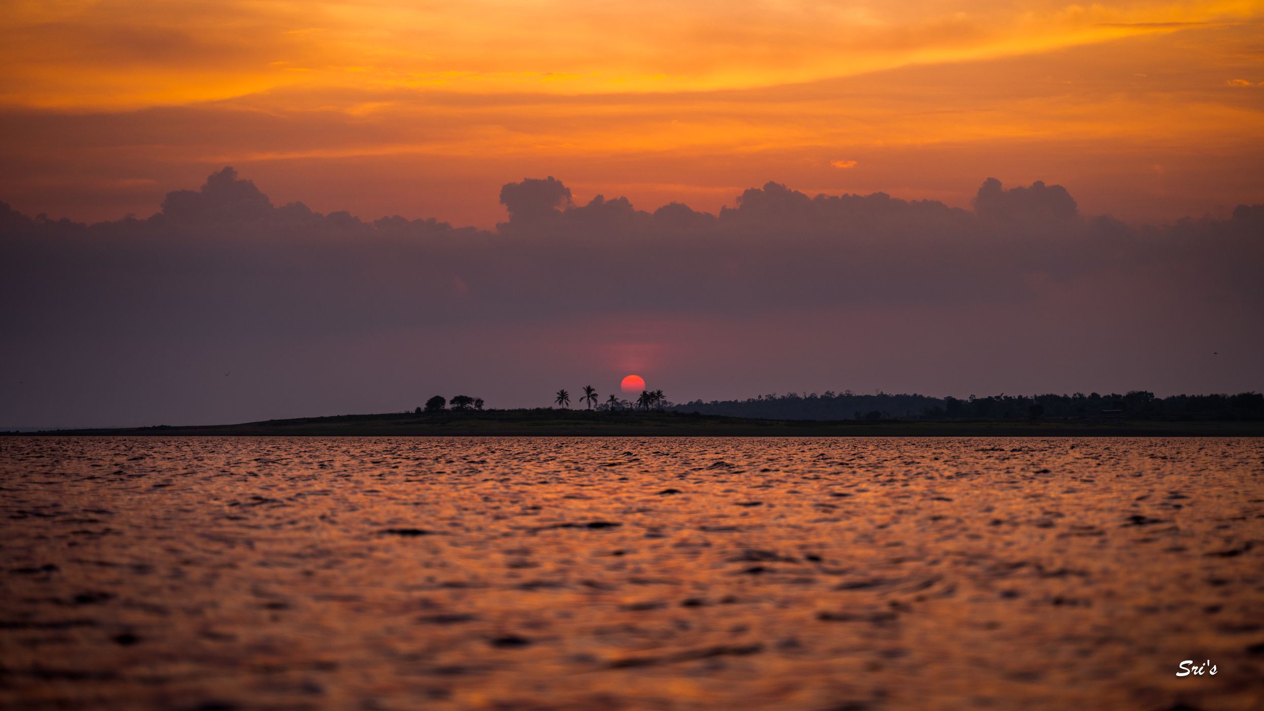 Backwaters of KRS Dam, near Venugopalswamy Temple, India