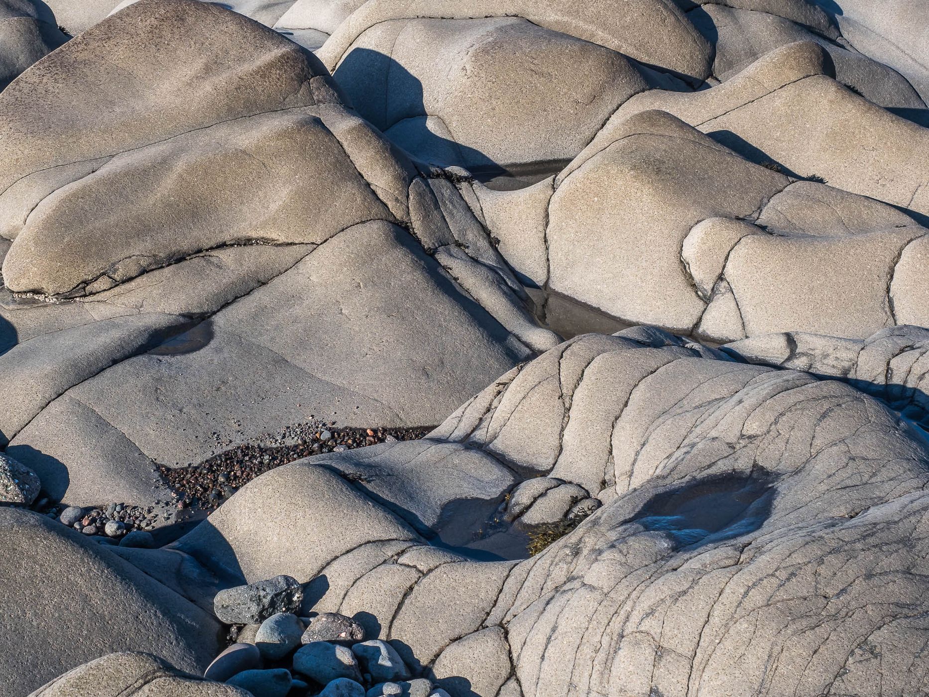 Black Rock Lighthouse and Rocky shore, Canada