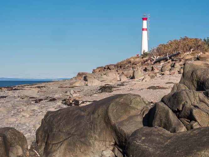Black Rock Lighthouse and Rocky shore