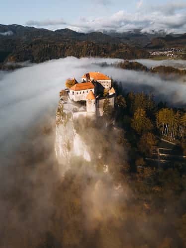 Blejski grad - Bled Castle (Drone)