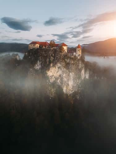 Blejski grad - Bled Castle (Drone)