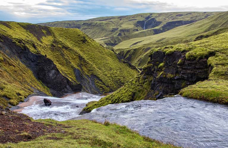 Brink of Skáftarhreppur Waterfall