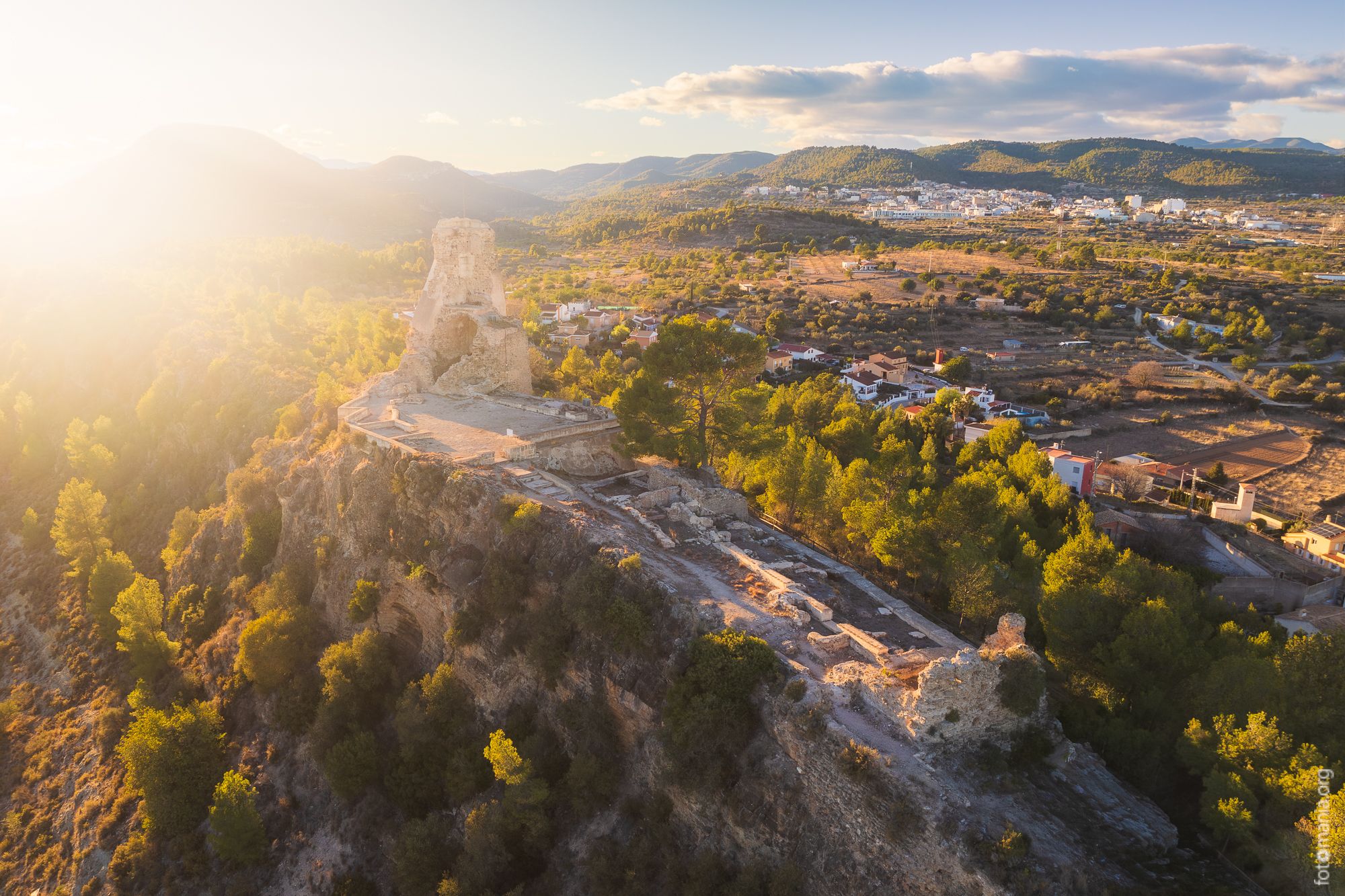 Castillo de Macastre (drone), Spain