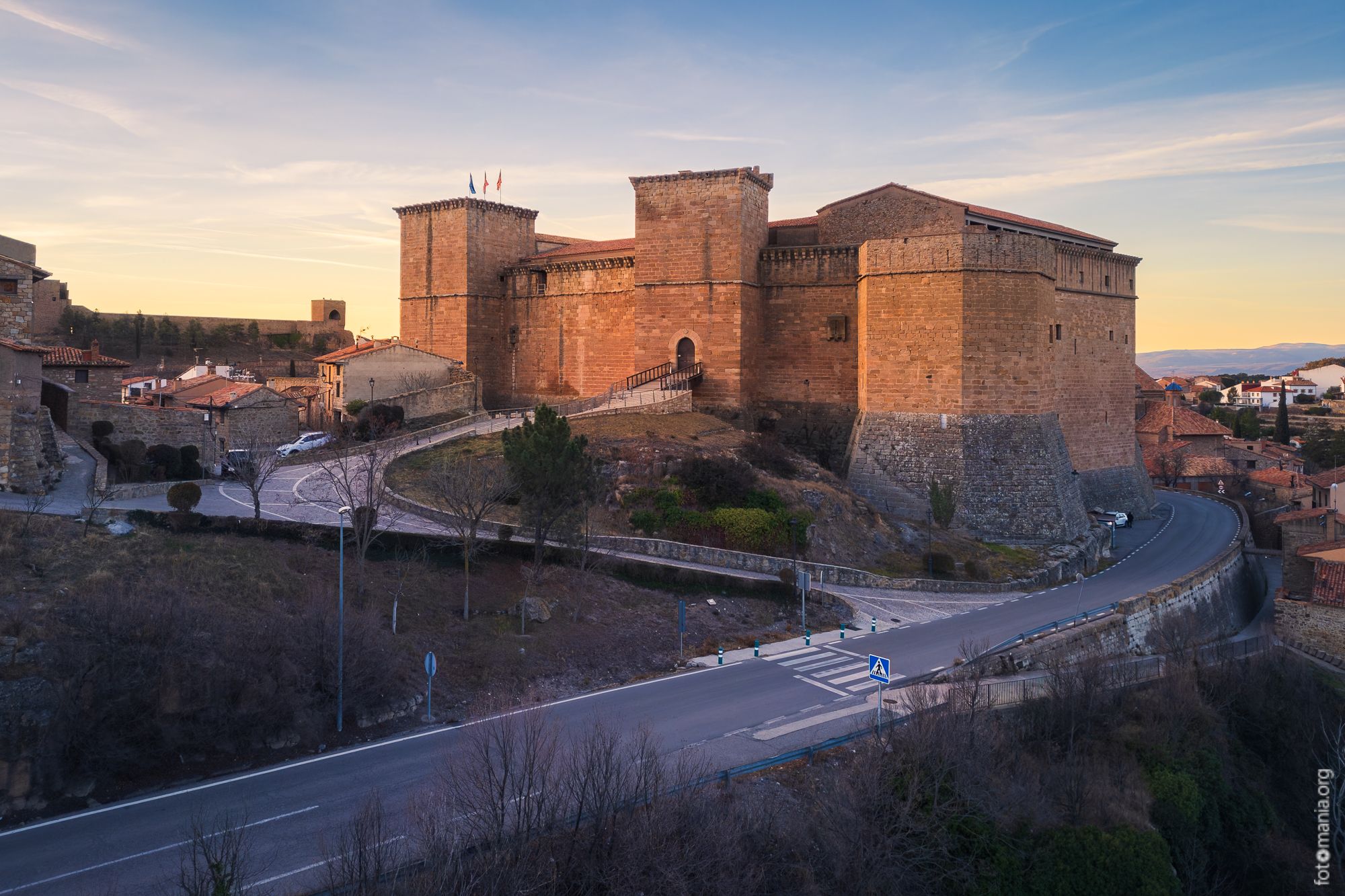 Castillo de Mora de Rubielos (drone), Spain