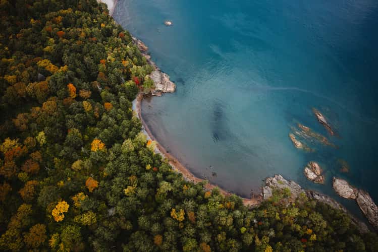 Coastline near 4 Peaks Track, Lake Superior