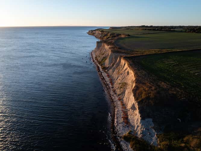 East coast cliffs on Aerø, Denmark