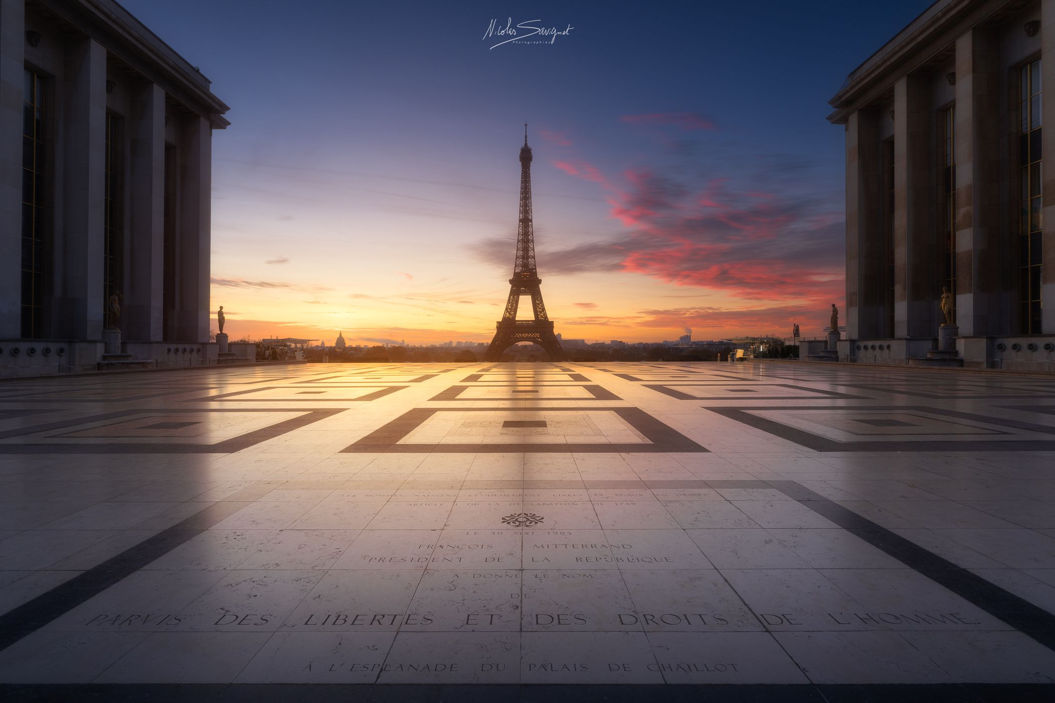 Eiffel Tower from Trocadero, Paris, France