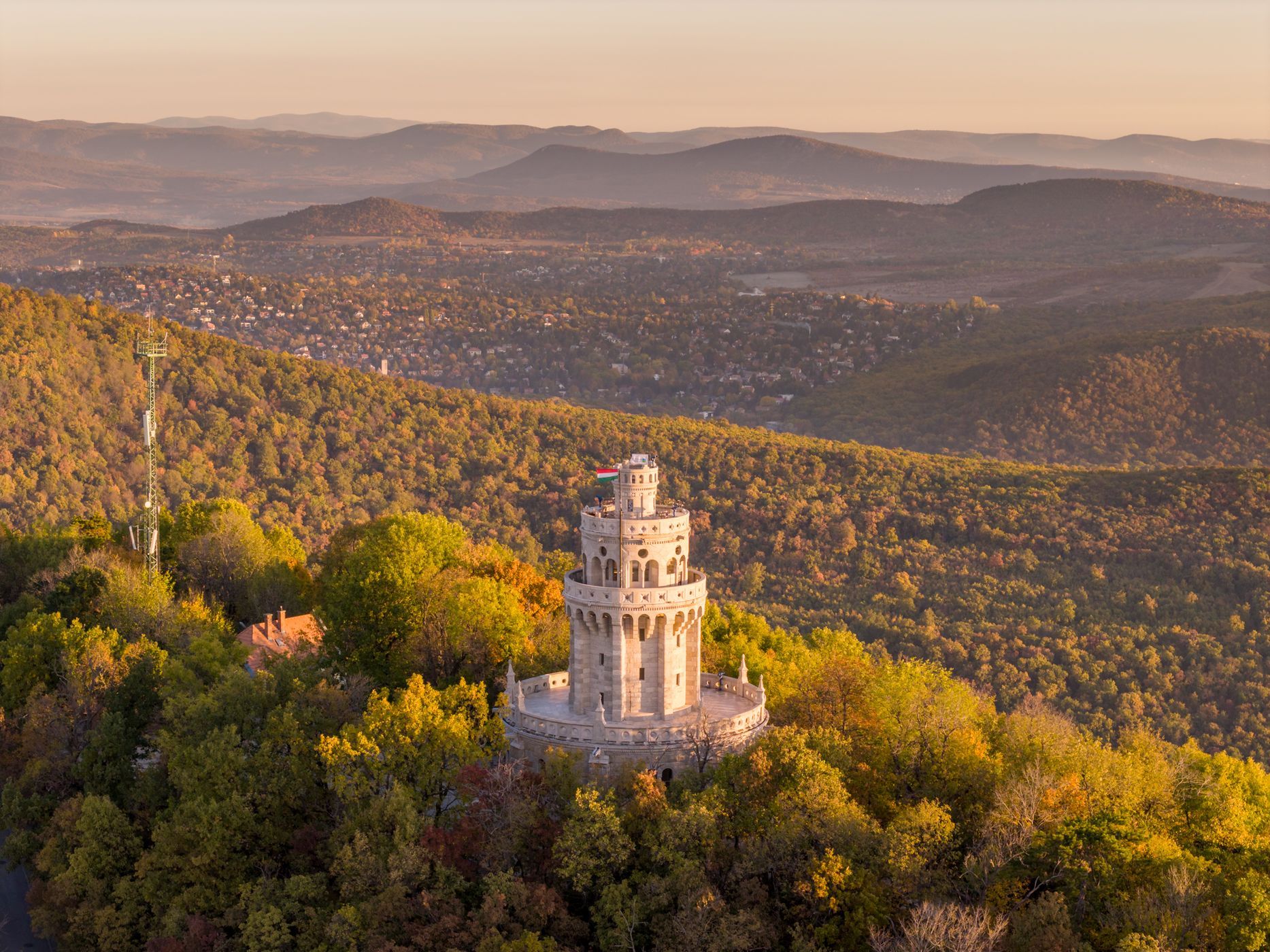 Erzsebet Lookout Tower, Budapest, Hungary