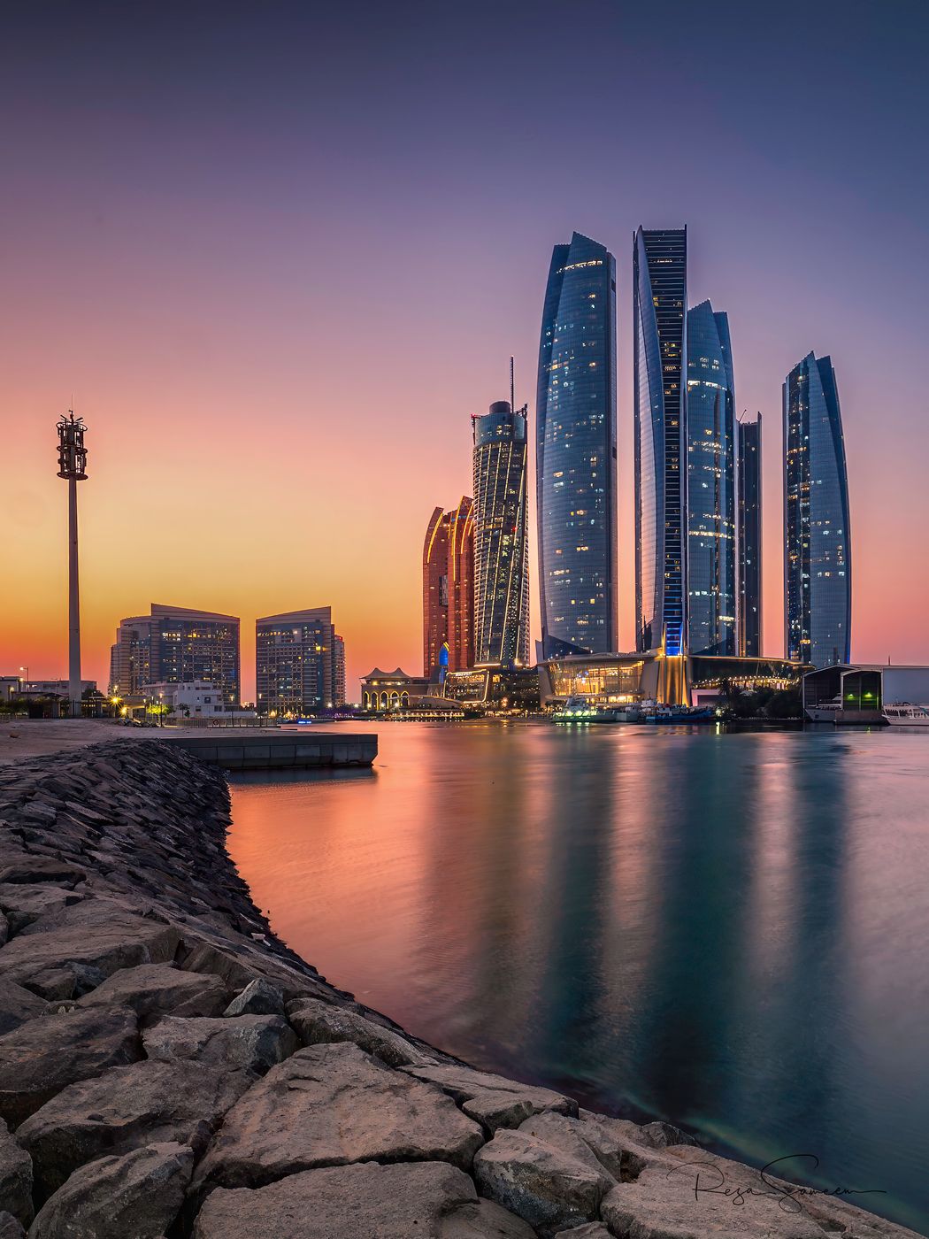 Etihad Towers Sunset Viewpoint, United Arab Emirates