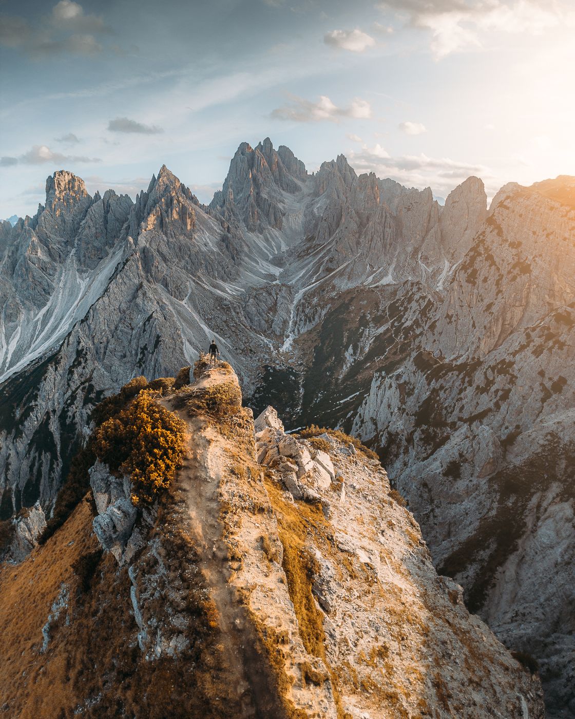 Famous Cadini di Misurina viewpoint, Italy