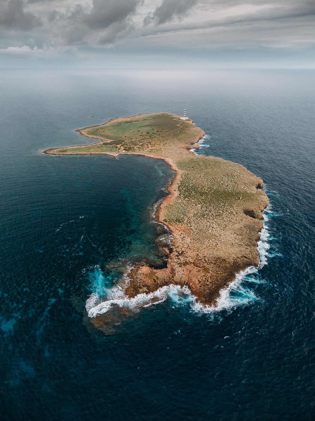 Far de l’Illa de l’Aire (Drone), Spain