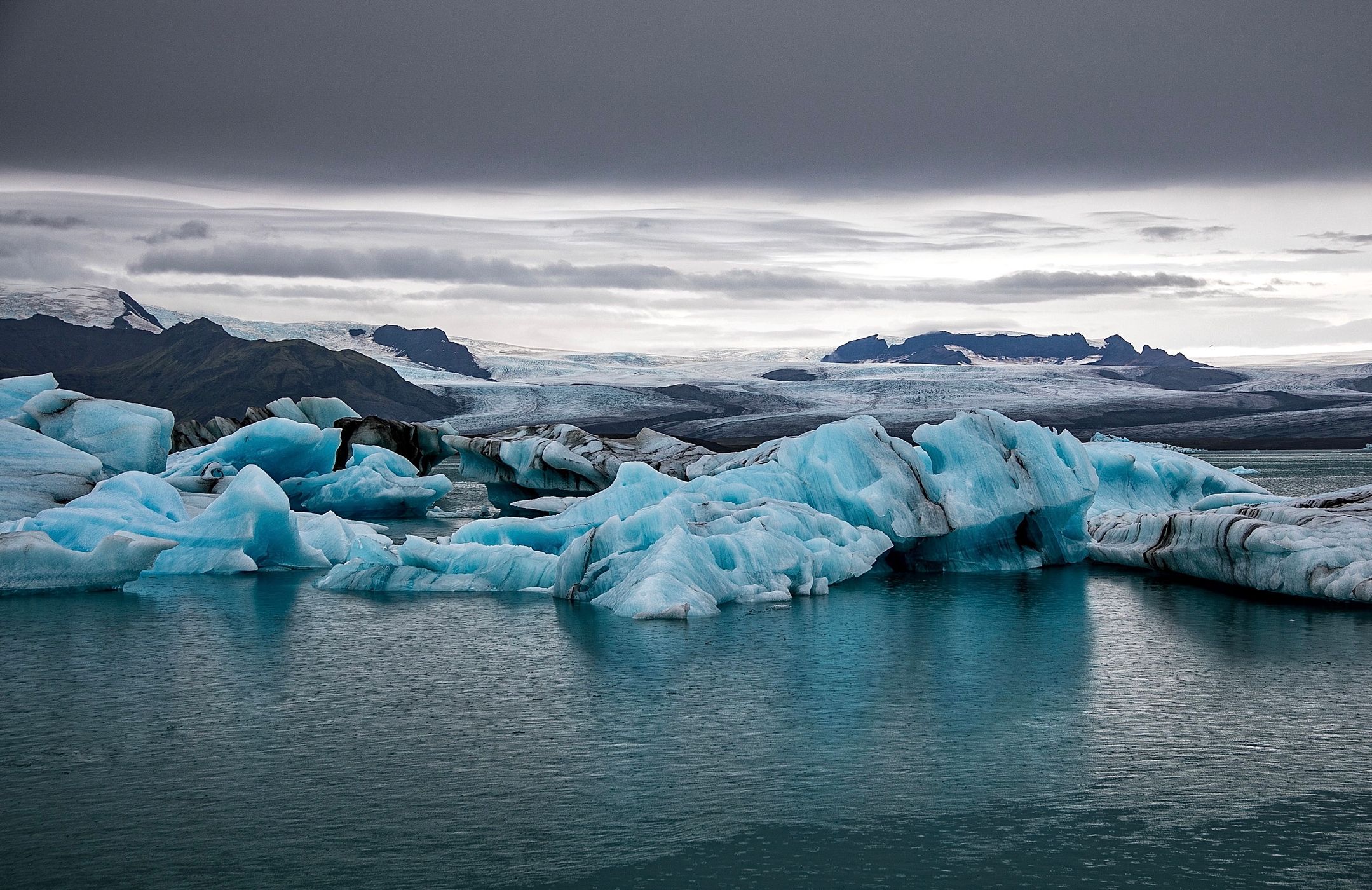 Glacial Lagoon at Jökulsárlón, Iceland