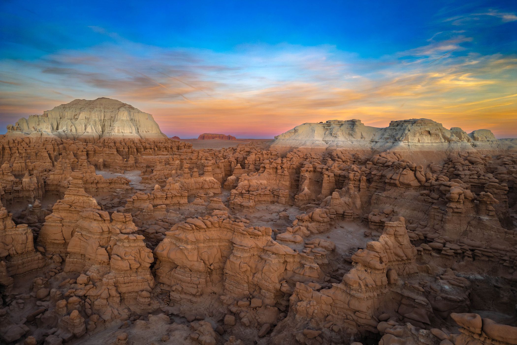 Goblin Valley by drone, USA