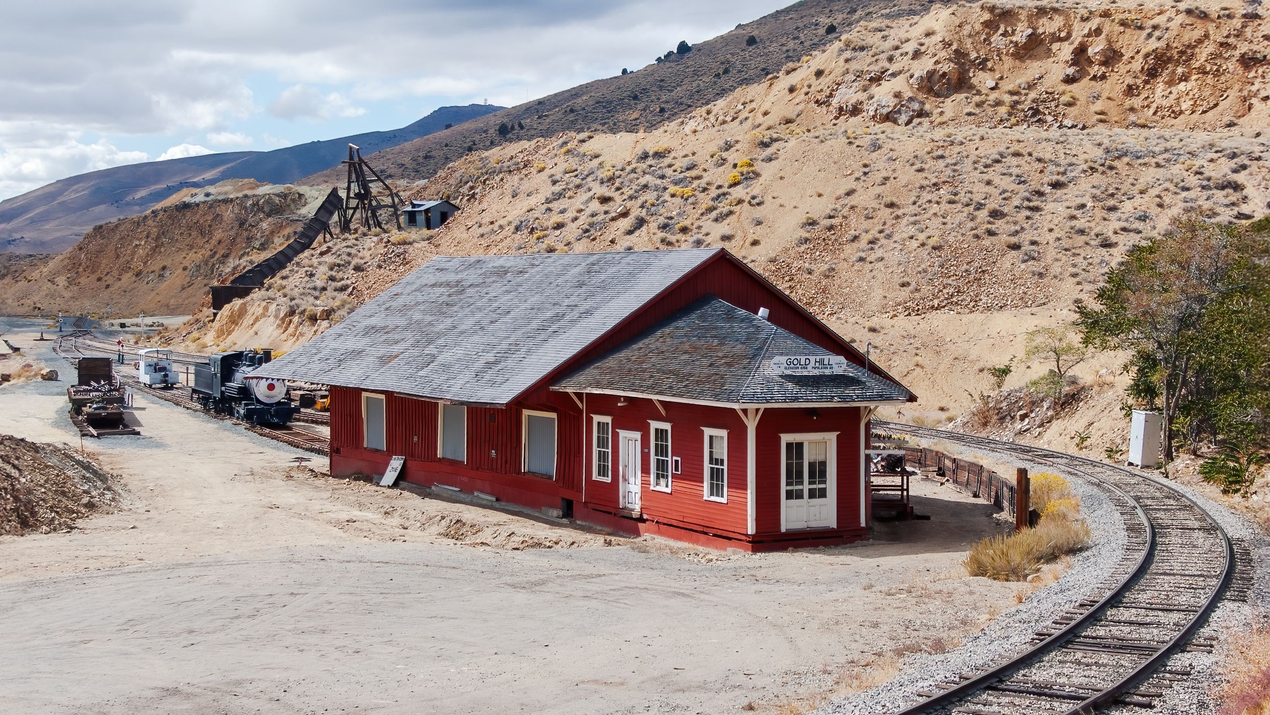 Gold Hill train station, USA