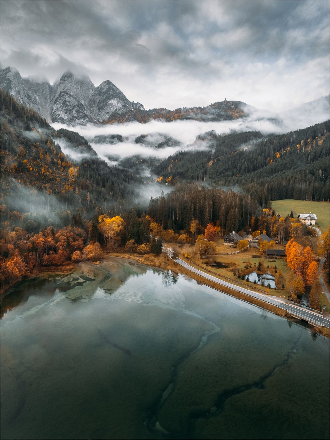 Gosau reservoir (Drone), Austria