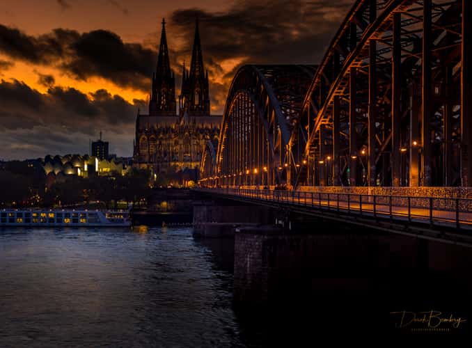 Hohenzollern Bridge with Cologne Cathedral, Cologne